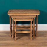 Retro Restored Ercol Chantry Nest Of Elm Tables
