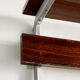 Coat rack in rosewood and metal