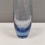 Vase finlandais en verre bleu