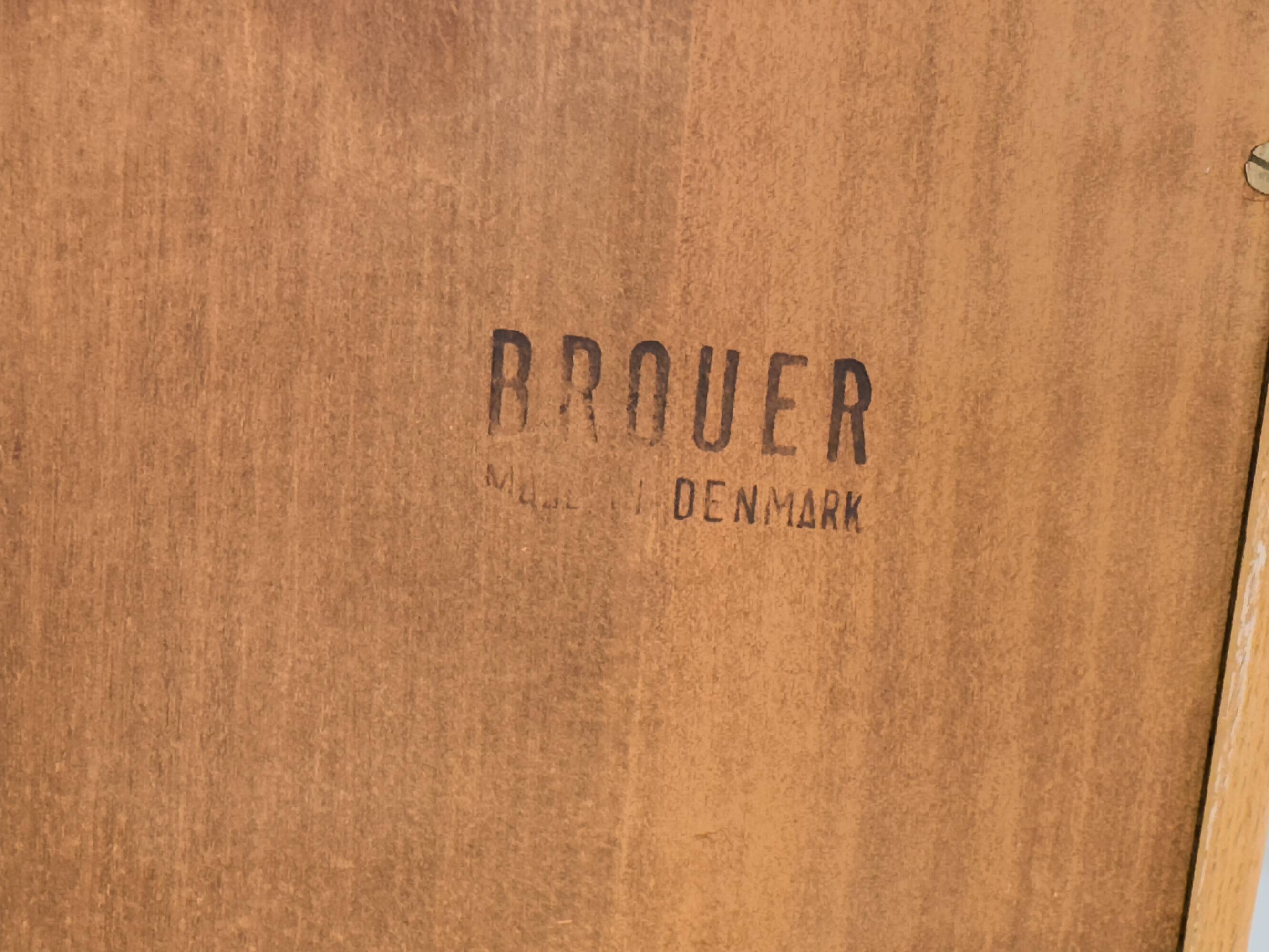 Danish Oak Display Case from Brouer, 1960s