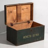 Coffre vert ancien (c.1910) #13