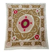 Vintage hand-embroidered tablecloth 135x155 cm
