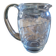 Engraved glass pitcher, foliage decoration, 1950s
