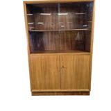 Display cabinet/vintage wooden bookcase