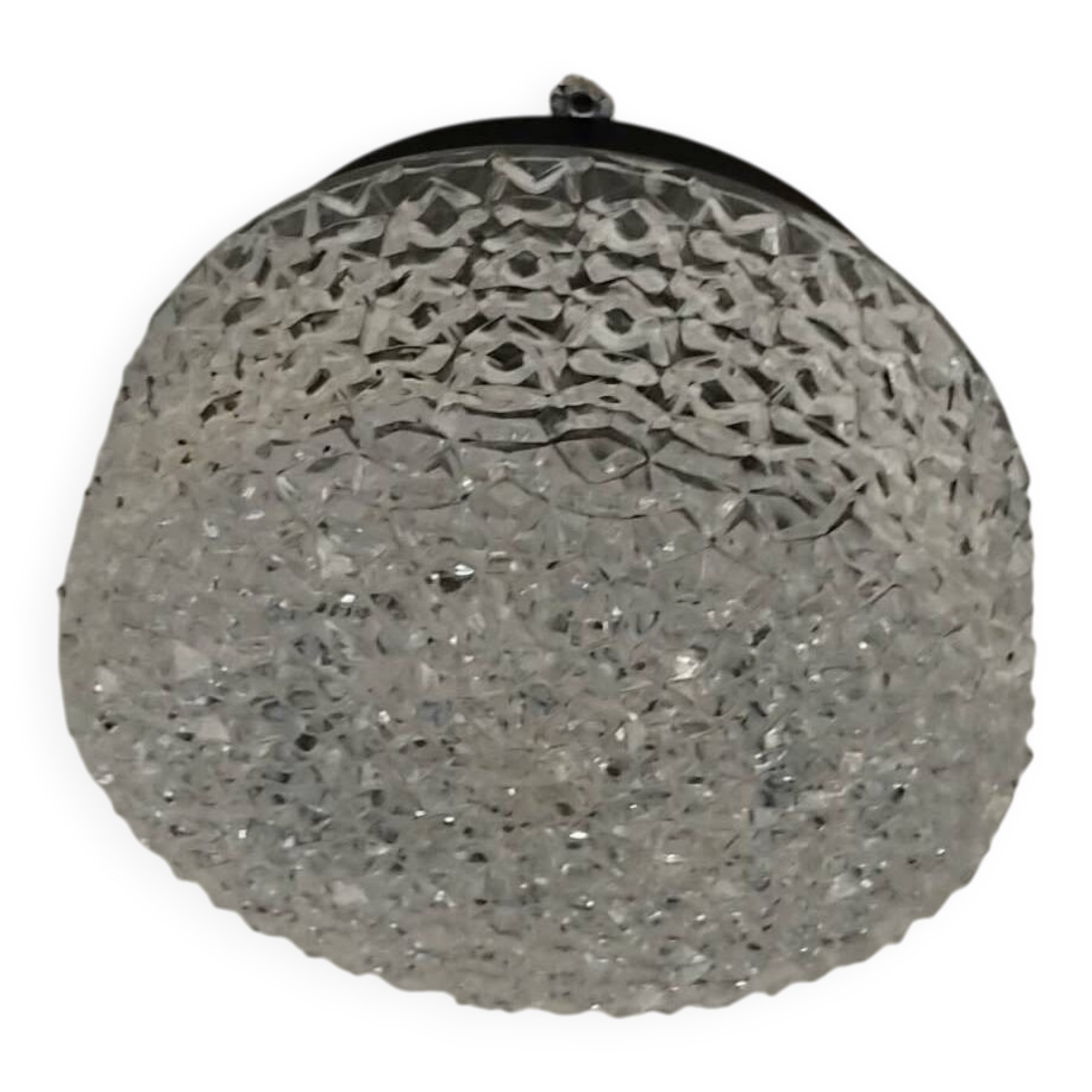 Moulded glass ceiling light from the 60s/70s.