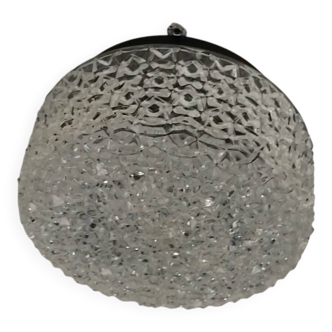 Moulded glass ceiling light from the 60s/70s.