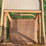 High chair for children in rattan