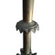 Coppia Candelabri d'Altare Antichi in BRONZO Stile Neogotico H 60 cm