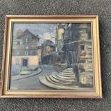 Painting Urban Scene, Post-Impressionist 1930-50