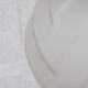 Geometric etched glass and metal art deco pendant light