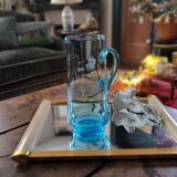 Blue pitcher – blown glass – 1970s