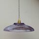 Vintage purple glass pendant light - tableware collection -