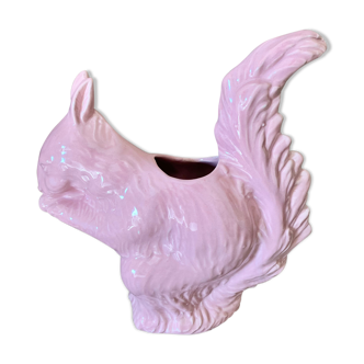 Earthenware squirrel vase