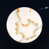 Suspension Art Déco en verre, années 1930