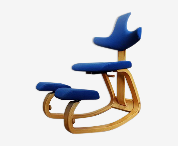 Leuren Desillusie Kolonel Ergonomic seat Varier Thatsit Balans knee chair design Peter Opsvik for  Stokke | Selency