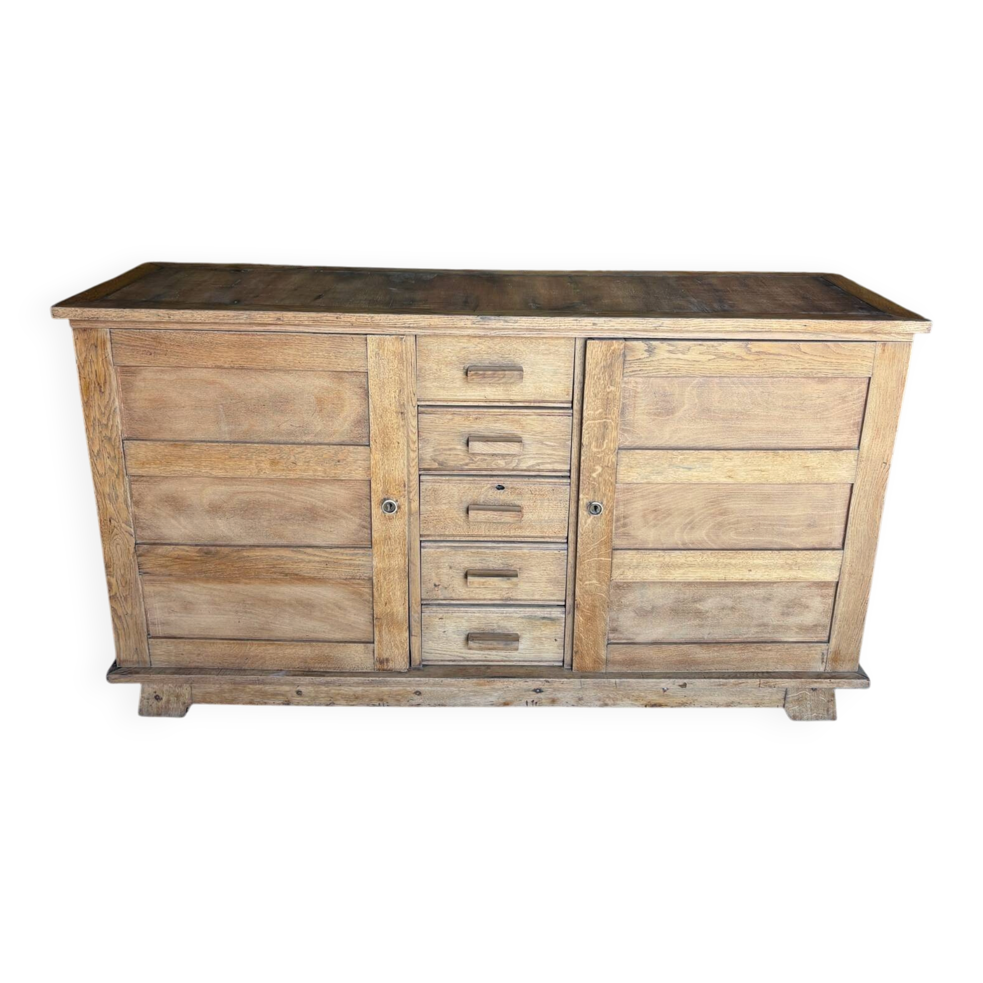 Renovated antique solid wood sideboard