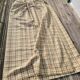 Pair of vintage woven cotton curtains