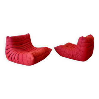 Paire de chauffeuse Togo ligne roset