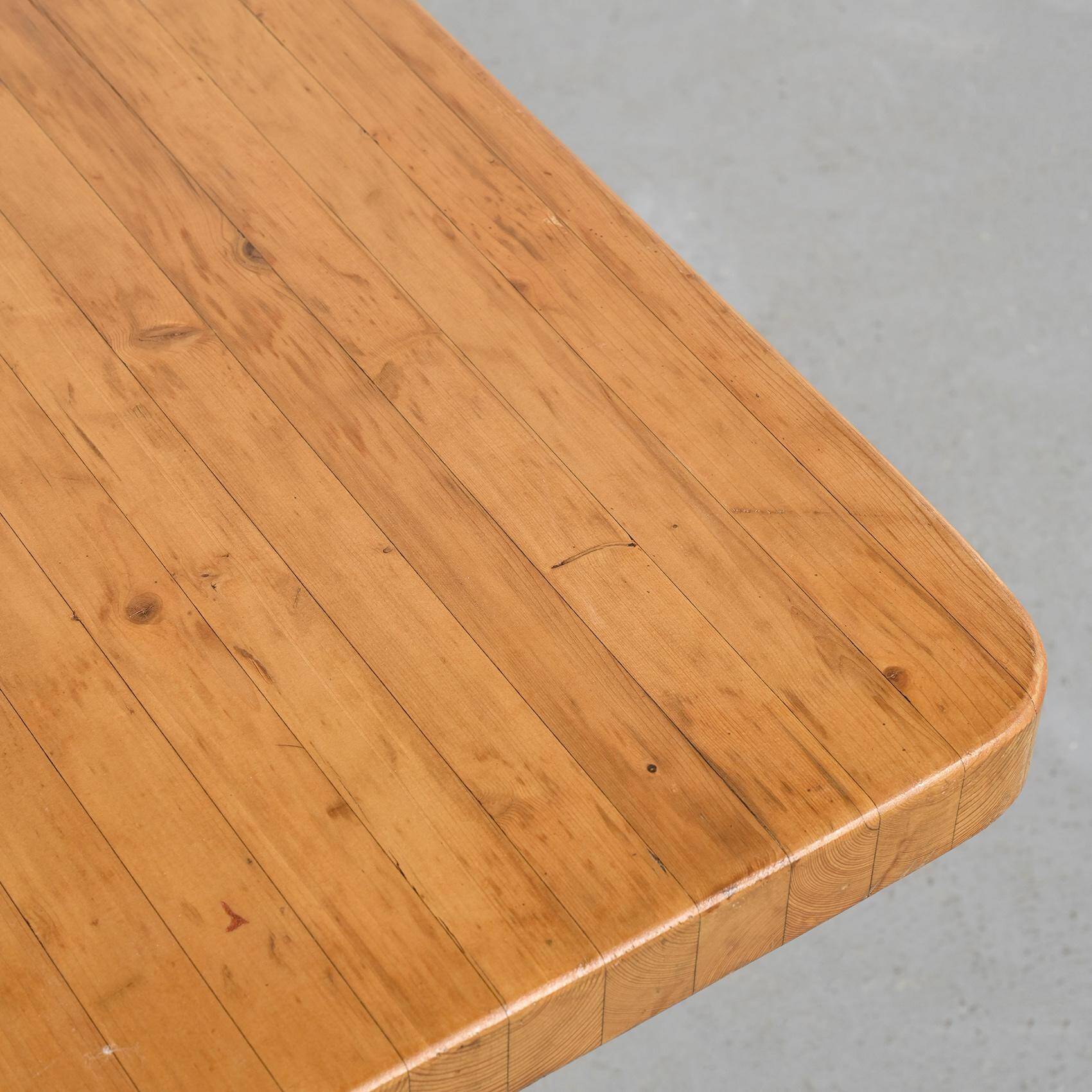 Square table by Charlotte Perriand, Les Arcs circa 1973