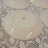 6 antique Badonviller dinner plates