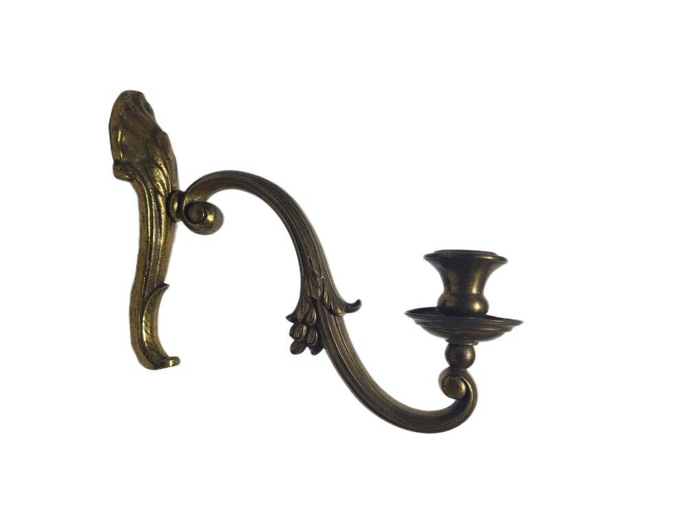 Classicist bronze wall lamp, Germany, 1900s