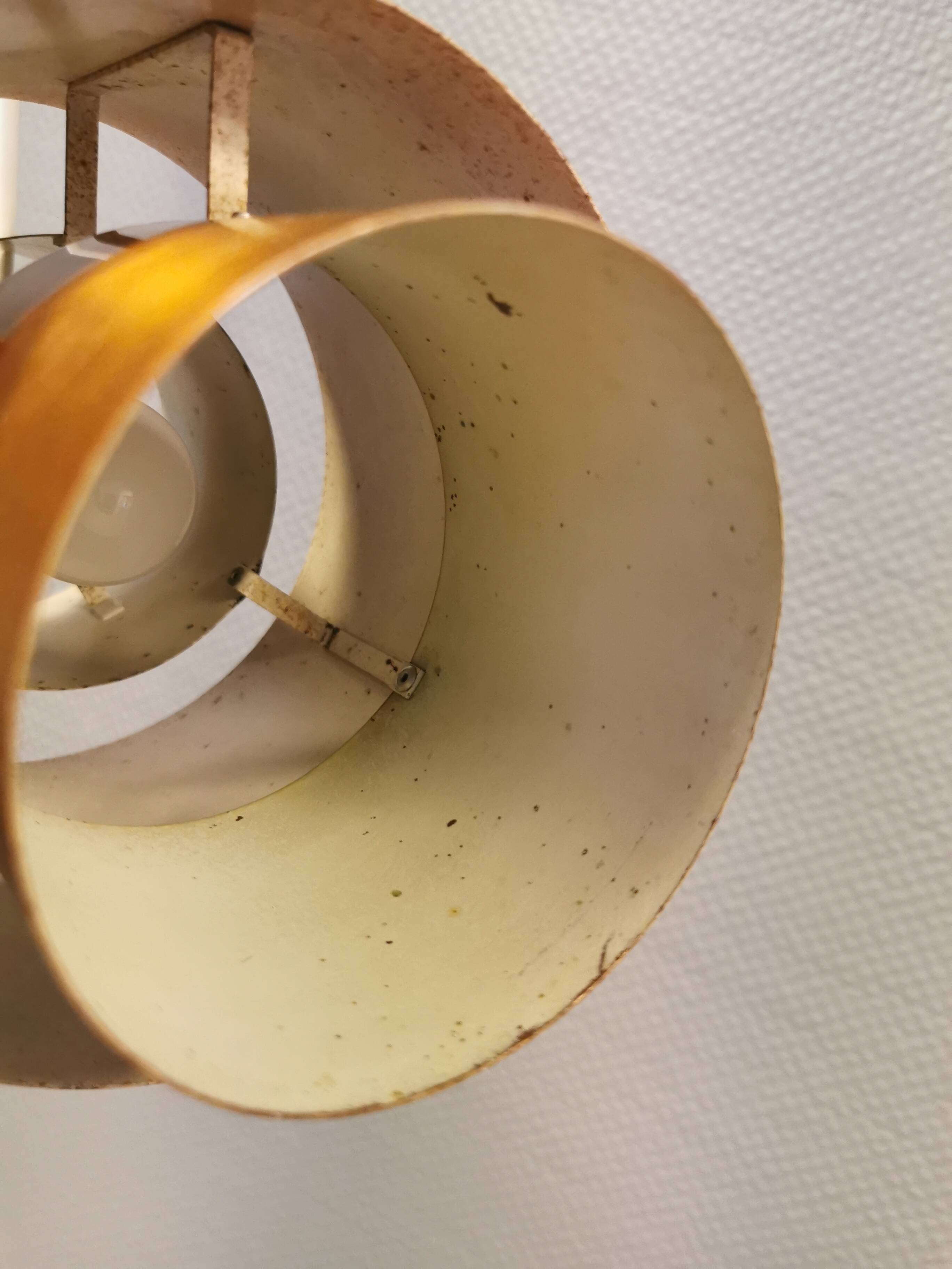 Hanging lamp, model Tunika, by Jo Hammerborg for Fog & Mørup Denmark 1966.