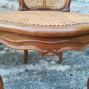 Caned armchairs in Louis XV style
