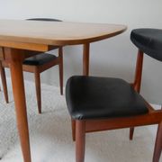 Set Of 4 1970’s Mid Century Dining Chairs By Schreiber