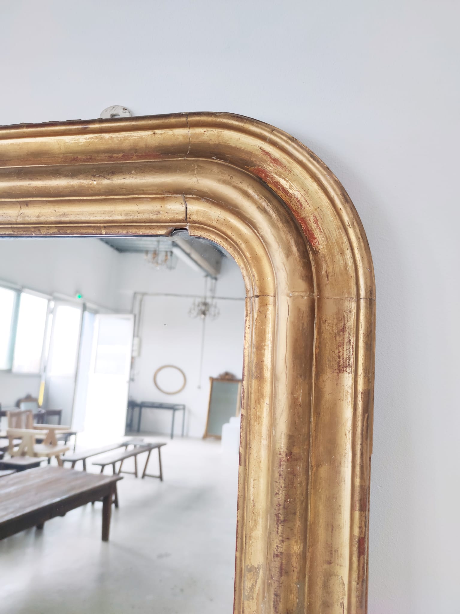 Gilded mirror louis philippe h style:1m66