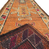 Vintage kurdish herki  runner , 318 x 90 cm