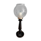 Bedside lamp living room Base black globe glass sandblasted vintage spirit dp 0222f081