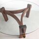 Table basse brutaliste en palissandre, années 1970