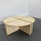 Italian Travertine Coffee or Side Tables, 1970s, Set of 4