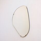 Vintage organic mirror, kidney shaped, Belgium 1950s