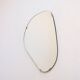 Vintage organic mirror, kidney shaped, Belgium 1950s