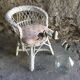 Fauteuil pour enfant en rotin