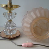 Skyscraper lamp foot mirror and crystal