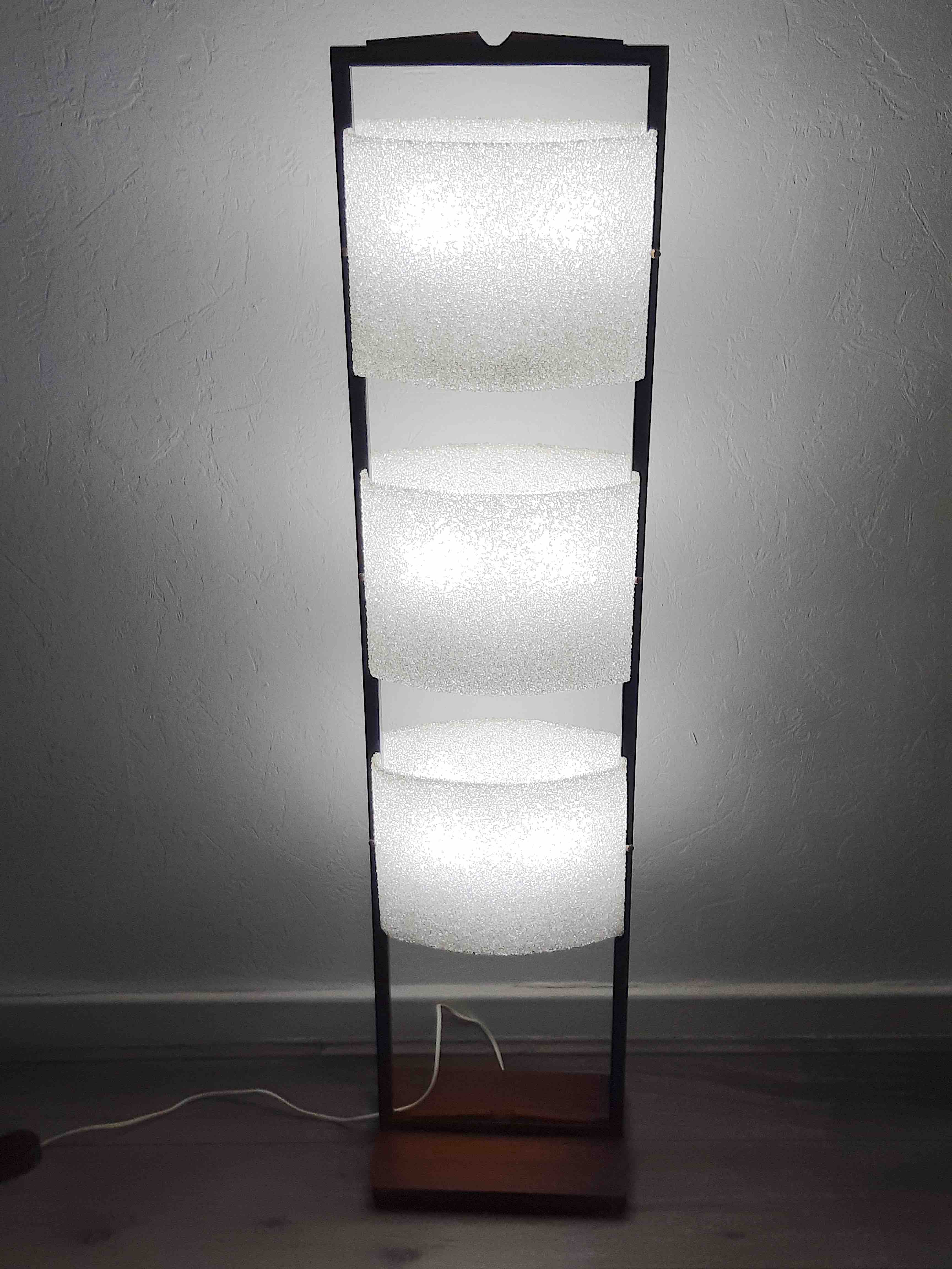 Totem lamp, 50s/60s design, vintage, Modernist, Maison Arlus.