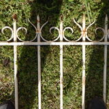 Ancient wrought iron grid