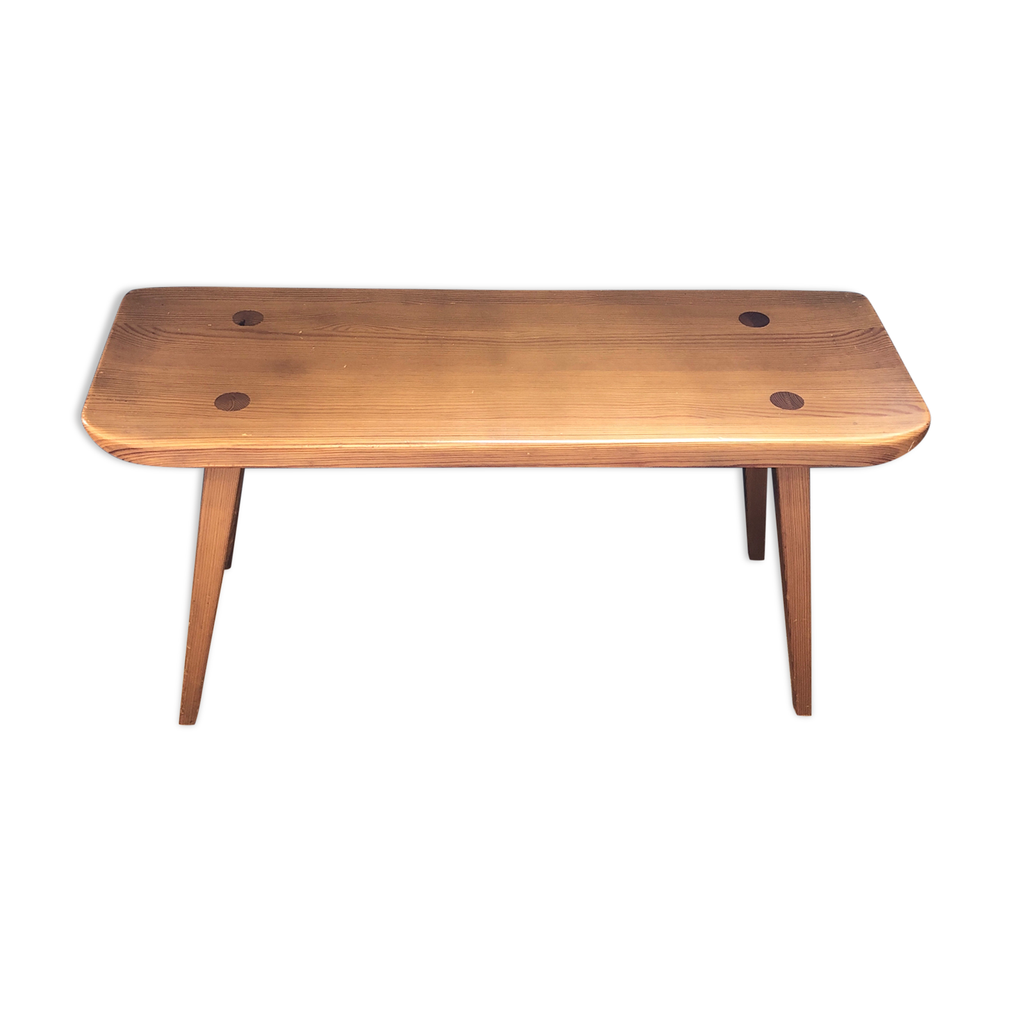 Scandinavian wooden bench
