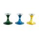 Candlestick set by Bjørn Engø, lacquered metal Space Age design, Norway