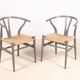 2 chaises Hans J. Wegner CH24 "Wishbone" pour Carl Hansen & Søn