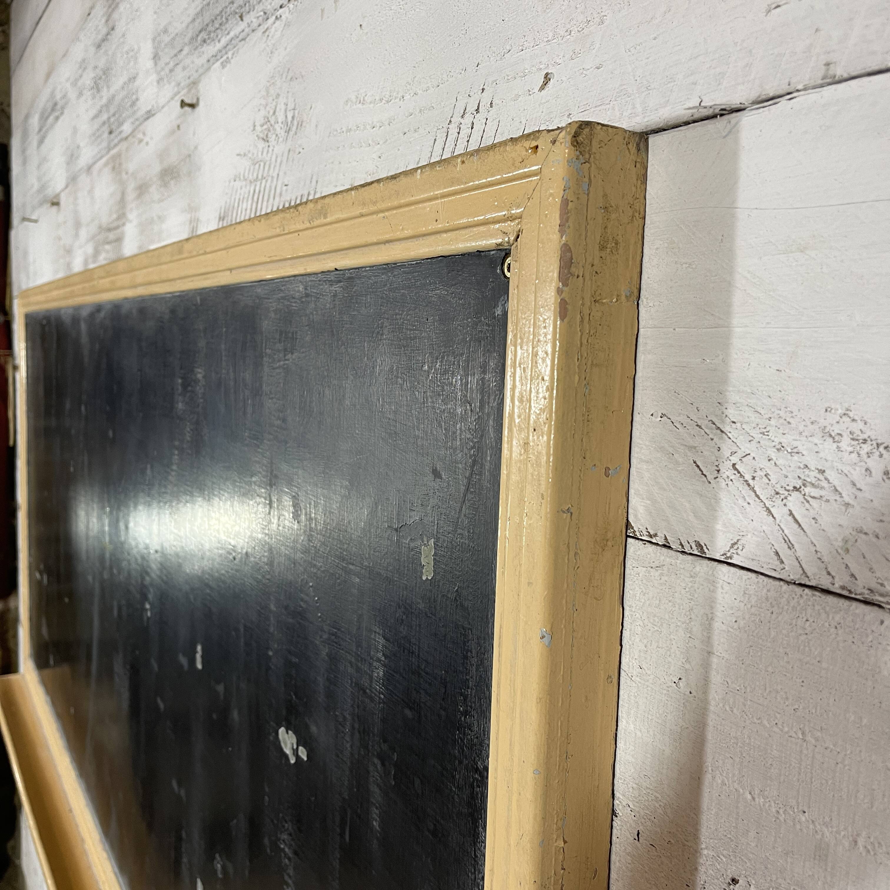 School wall blackboard