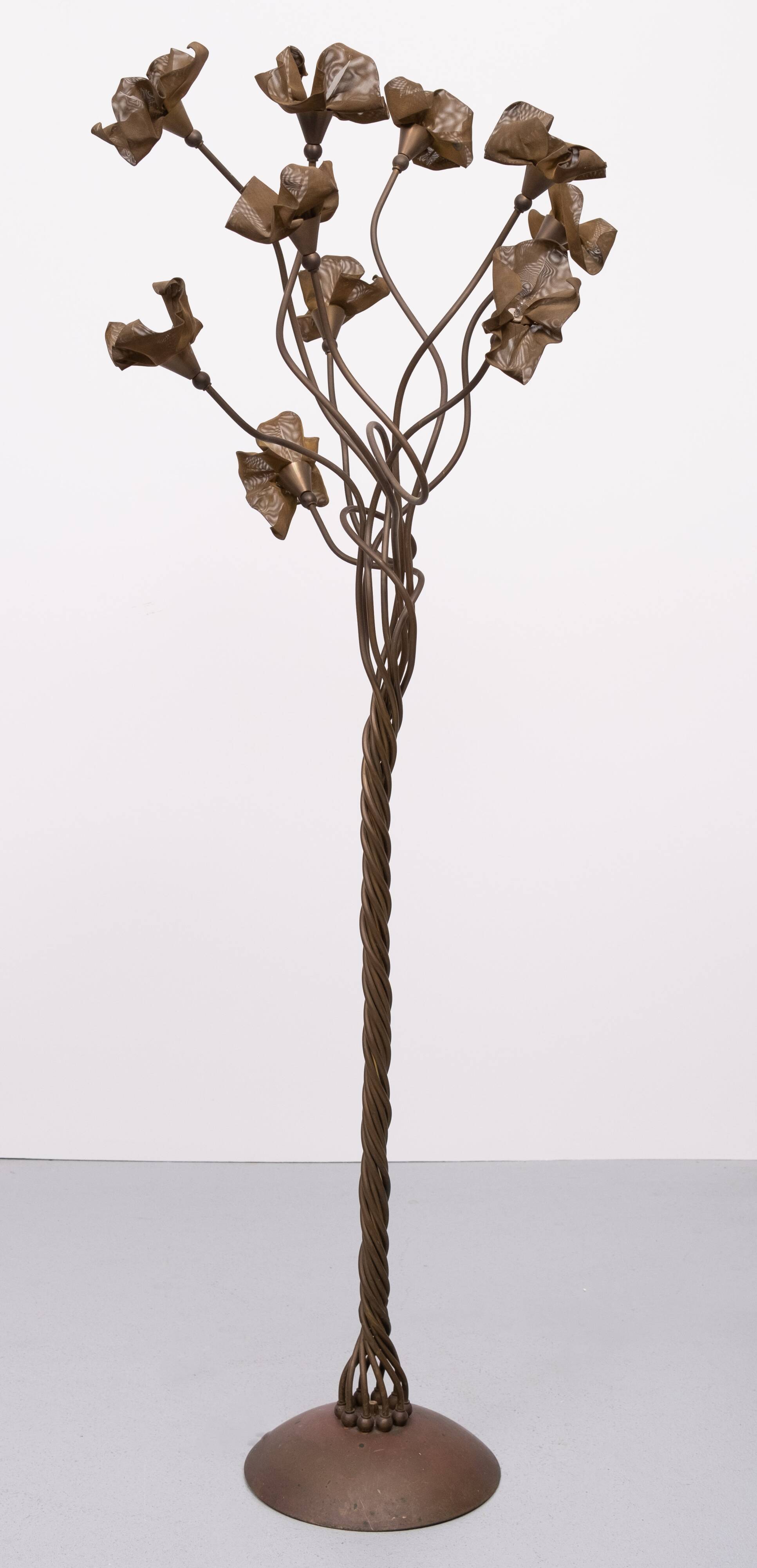 Magic Bronze Tree Floor lamp Italy 1970s