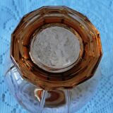 Small carafe art deco pink glass