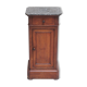 Louis Philippe period bedside or extra furniture in dark oak.
