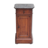 Chevet ou meuble d'appoint d'époque Louis Philippe en chêne foncé.