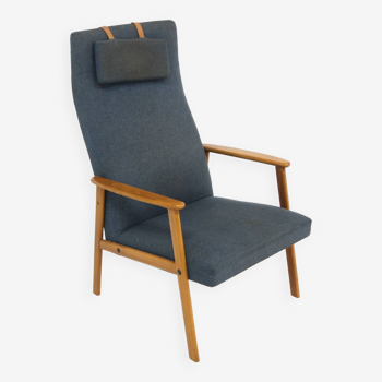 Fauteuil scandinave en hêtre, Suède, 1960