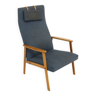 Fauteuil scandinave en hêtre, Suède, 1960