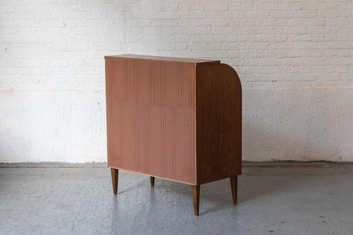 Rolltop secretary in mahogany by Egon Ostergaard, Sweden 1960’s